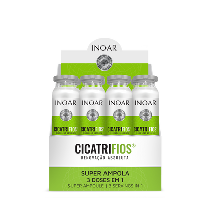 INOAR CicatriFios Super Ampola - plauko struktūrą atkurianti ampulė