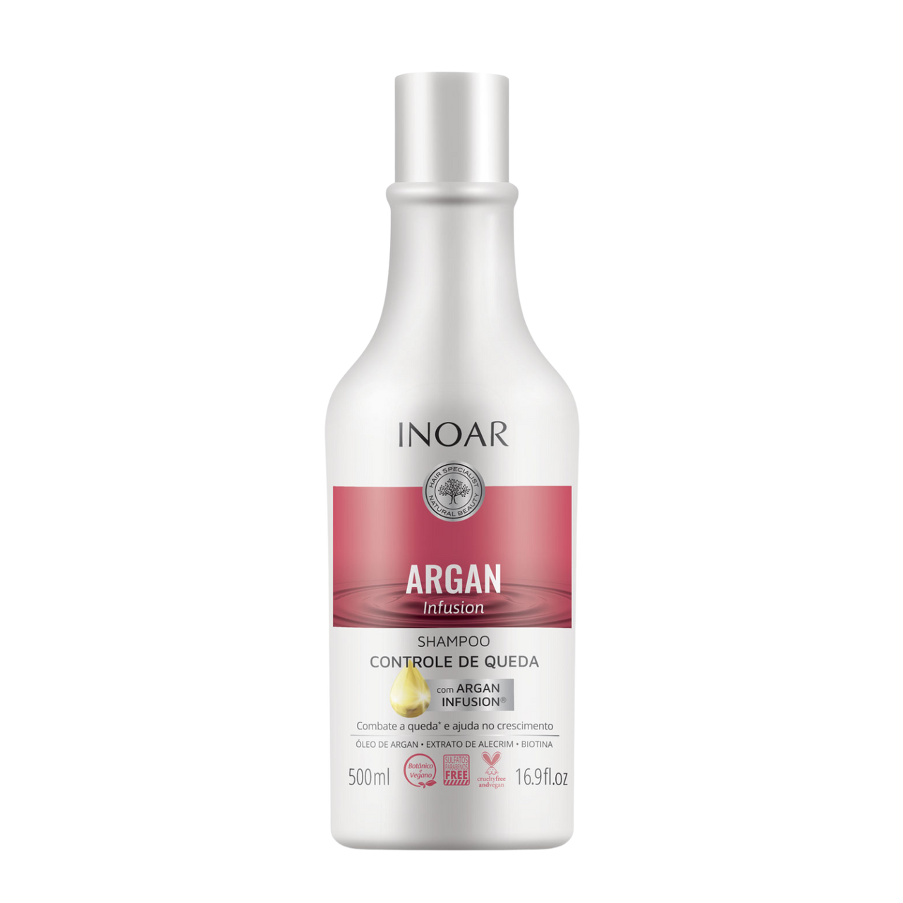 INOAR Argan Infusion Loss Control Shampoo - šampūnas stabdantis plaukų slinkimą 500 ml