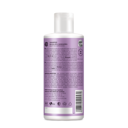INOAR 4D Shampoo - 4 dimensijų šampūnas 400 ml
