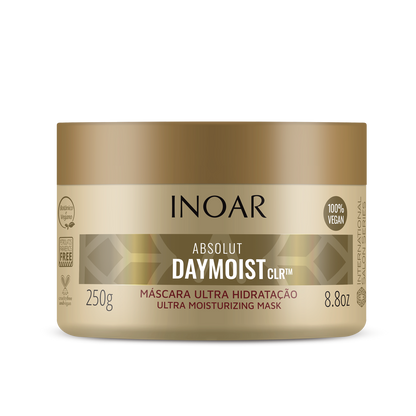INOAR Absolut Daymoist Mask - plaukų kaukė chemiškai pažeistiems plaukams 250 g