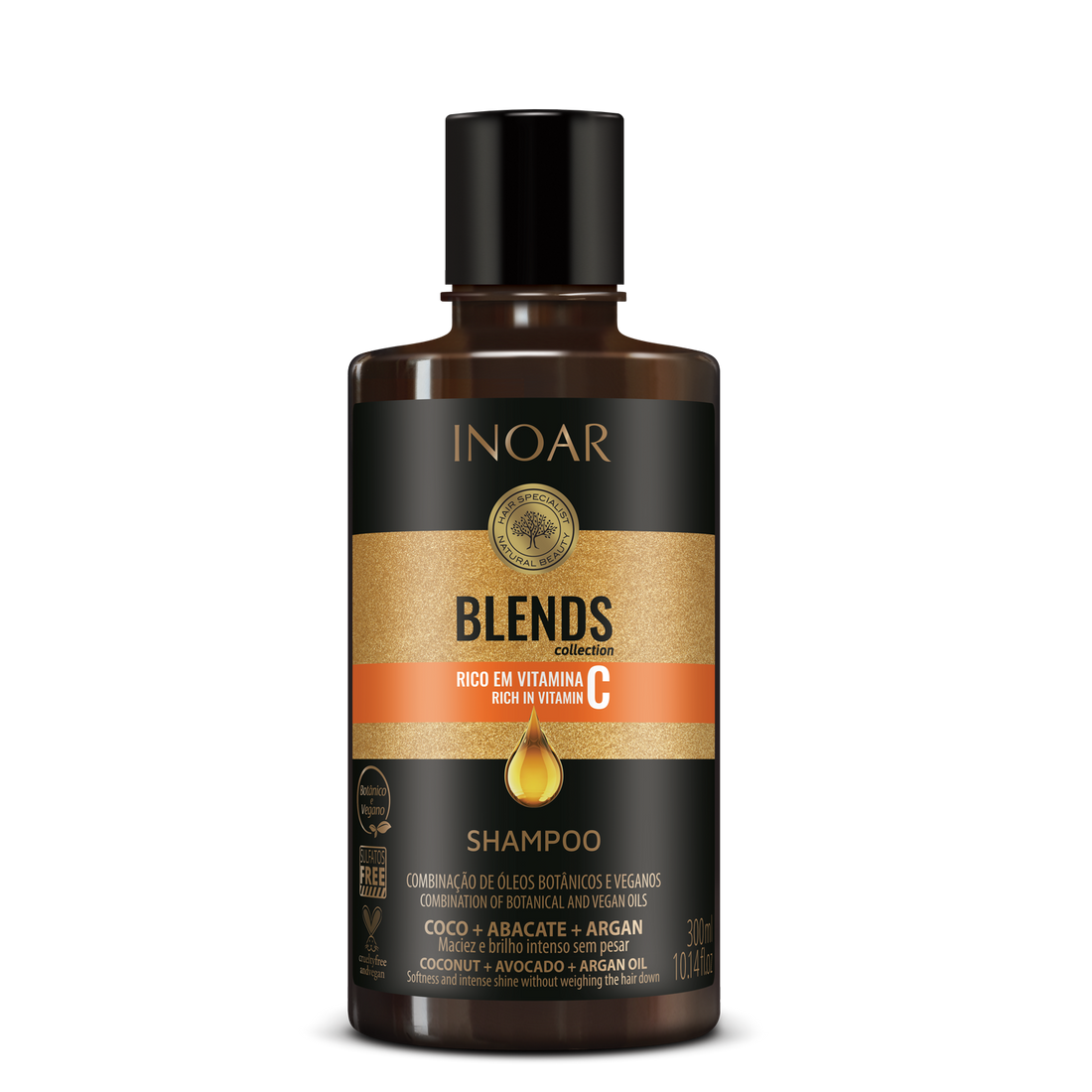 INOAR Blends Shampoo – šampūnas su vitaminu C 300 ml