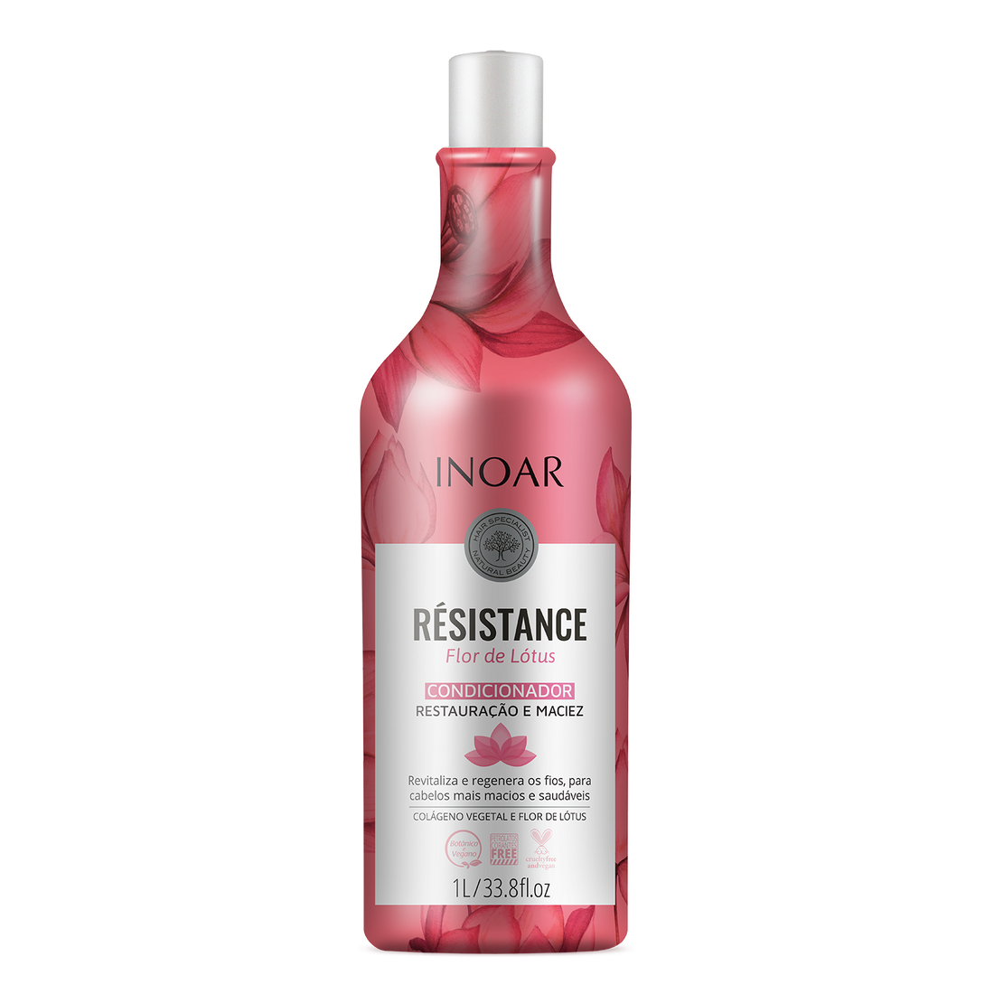 INOAR Resistance Flor de Lotus Conditioner - plaukus drėkinantis kondicionierius 1000 ml