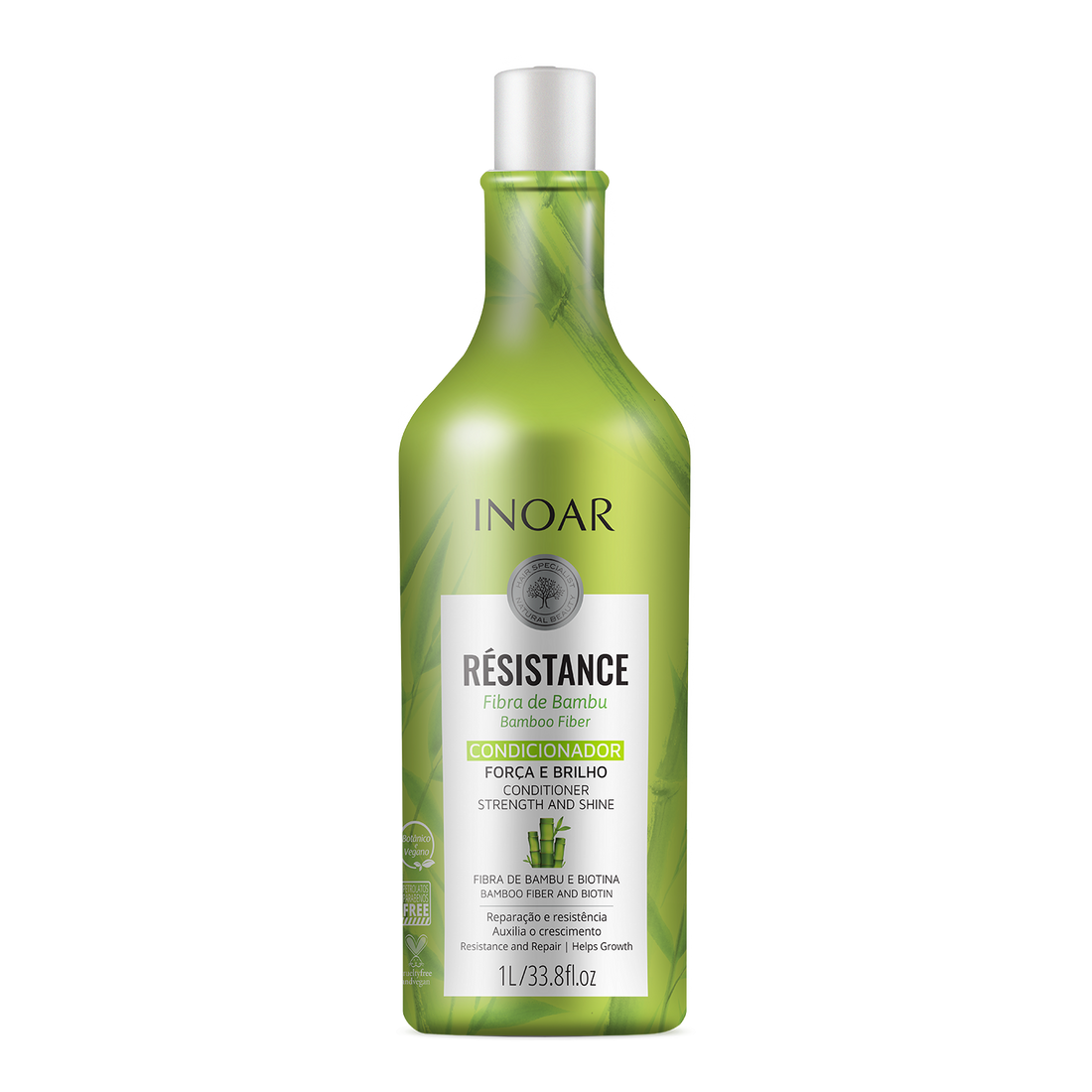 INOAR Resistance Fibra de Bambu Conditioner - plaukus stiprinantis kondicionierius 1000 ml
